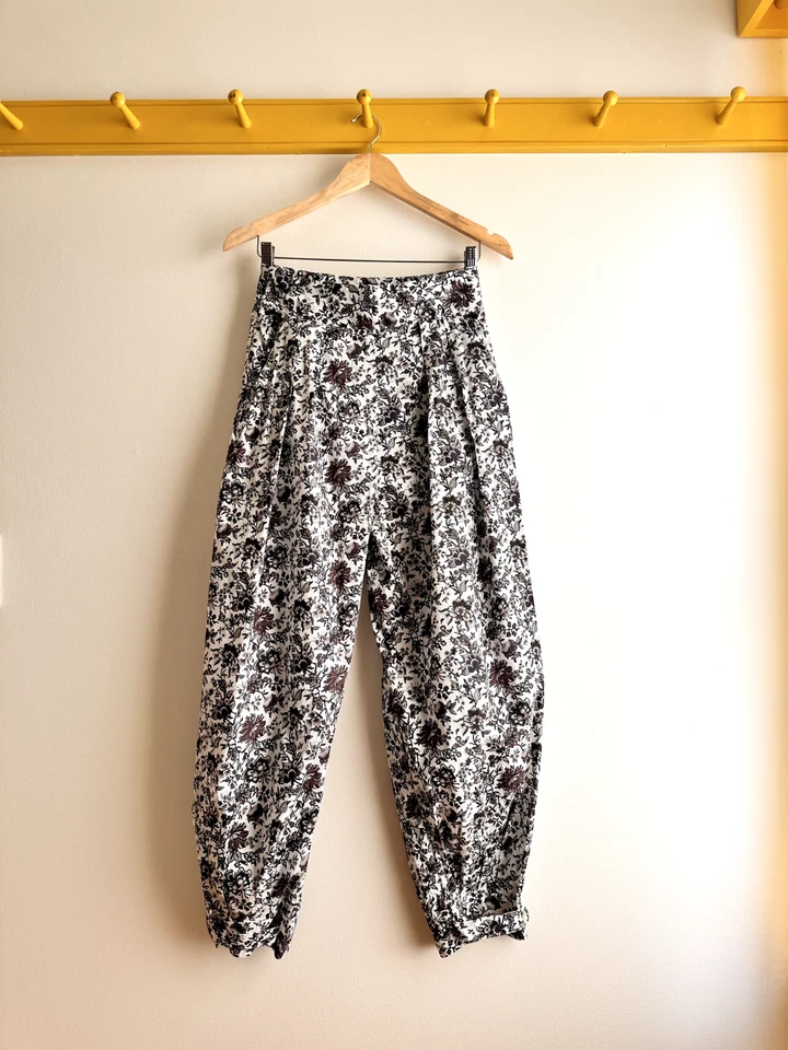 RACHEL COMEY Encino Pant cotton floral size 2 made in NY balloon pants NEW $475