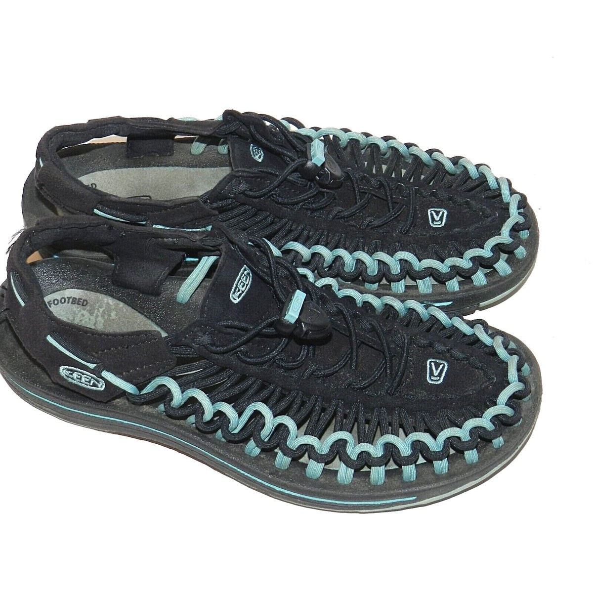 Keen Uneek Women BLUE BLACK Sandals Hiking US WOMEN SZ 7.5 