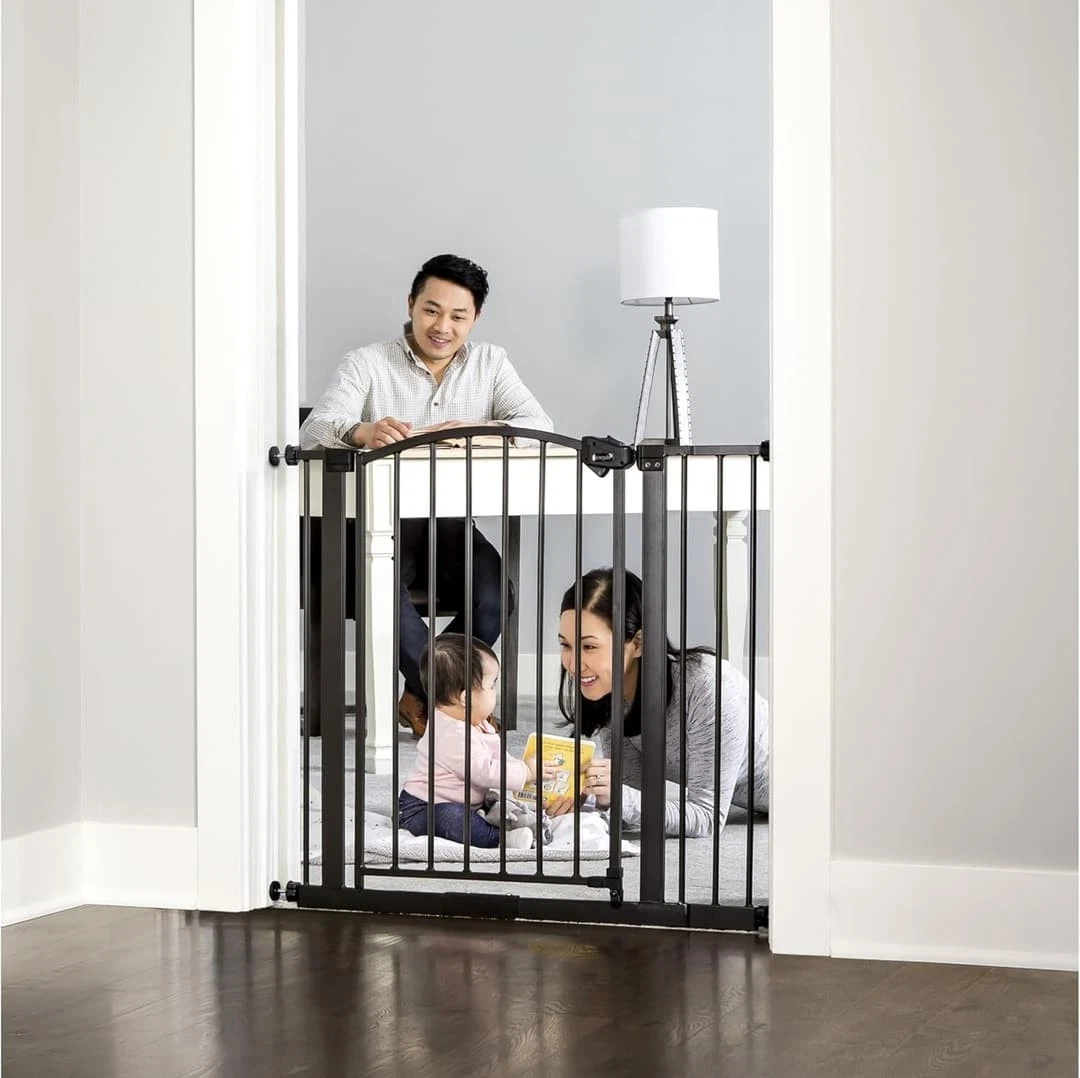 Regalo 35-Inch Home Accents Super Wide Walk Through Baby Gate, Includes 4-Inch,