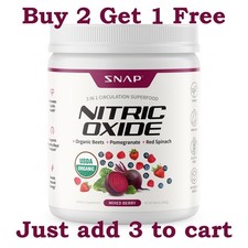 SNAP Nitric Oxide Booster Organic Beets Powder for Stamina Circulation Strength