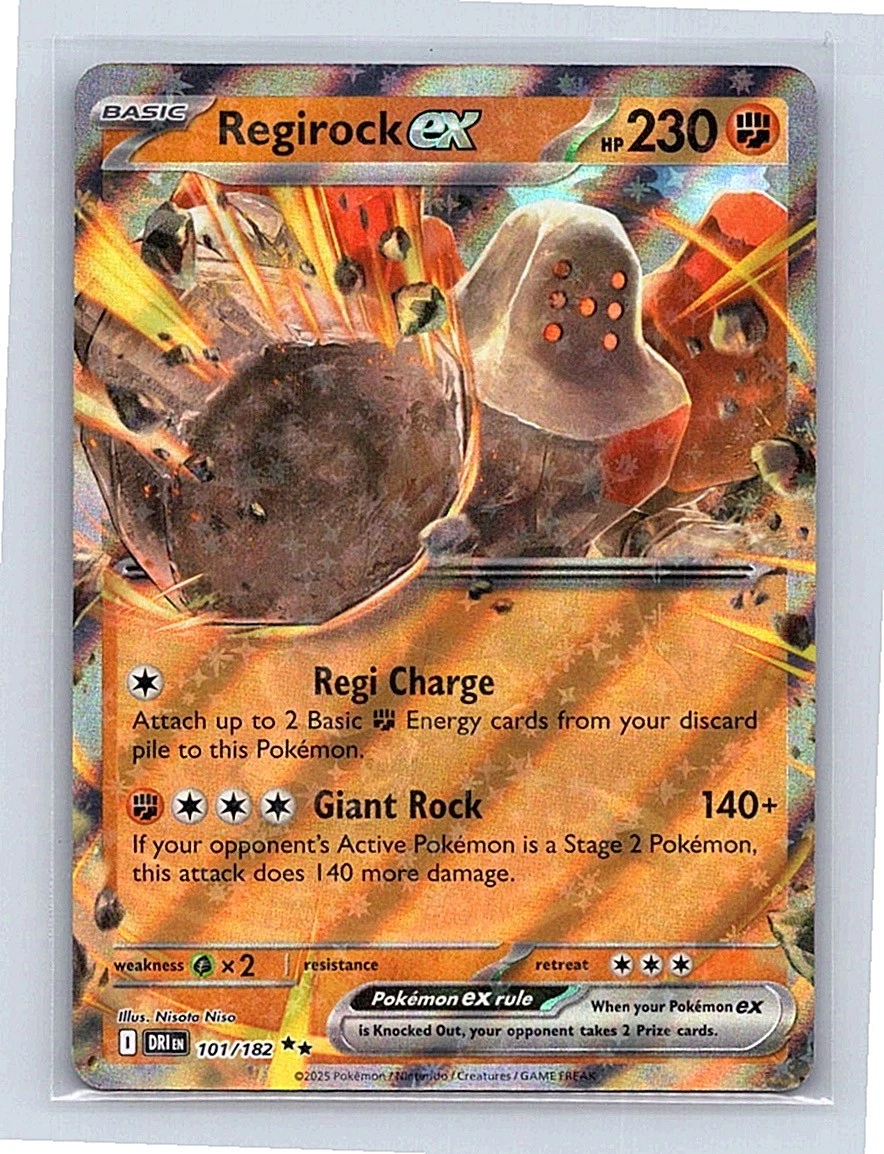 Regirock ex Pokémon TCG Cards for sale