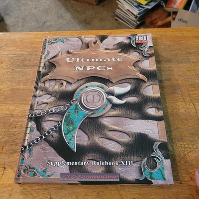 Ultimate NPCs Mongoose HC D20 v 3.5 Supplementary Rulebook XIII #13 MGP 9013 RPG
