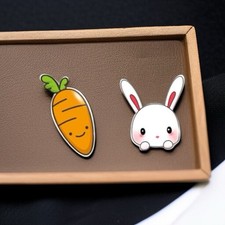 Hop into Style with Carrot Bunny Stud Earrings NWT Easter Studs