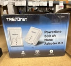 TRENDnet TPL-406E2K Powerline 500Mbps AV Nano Kit, 2 Adapters Fast Ethernet