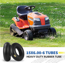 2PCS 15x6.00-6 Lawn Mower Tire Inner Tubes 15X6-6, 15X6x6, 15/6x6 TR13 Valve ATV