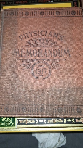 1917 Physician’s Daily Memorandum Year Book Pepto-Mangan (Gude) Pre-1920