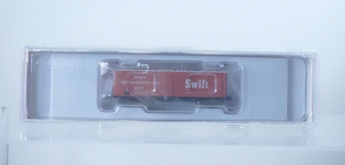 Nuevo de Lote Antiguo Rapido Trains Inc. Coche refrigerador de carne SWIFT 2573 37' escala N - 521034 | Zustand: New