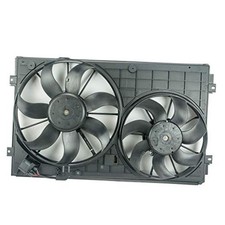 VW101 Replacement Dual Radiator Condenser Cooling Fan Assembly for Jetta 2.5