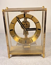 VINTAGE Kundo Kieninger & Obergfell Electronic Mantel Clock - W. Germany WORKING