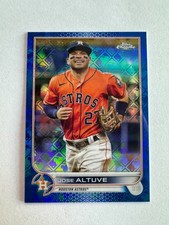 2022 Topps Chrome Logofractor Jose Altuve #61 Blue Logofractor /150