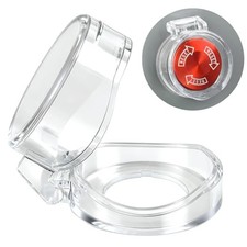 2Pcs 22mm Push Button Switch Transparent Protective Cover 22mm Hole; H24x41mm