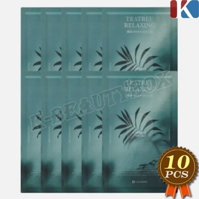 LEADERS Teatree Relaxing Skin Renewal Mask 25ml x 10pcs Moisture Soothing Mask