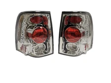 FITS 03-06 FORD EXPEDITION SUV FLAMES CHROME EURO TAIL LIGHTS EURO APC NEW