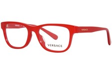 Versace VK3325U 5065 Eyeglasses Frame Youth Kids Red Full Rim Square Shape 47mm