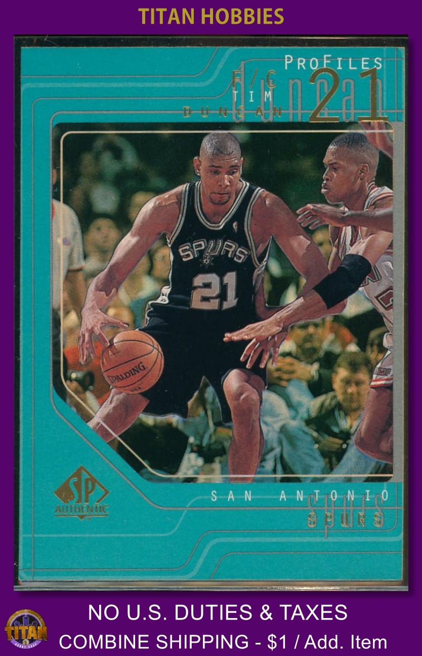 Tim Duncan 1997 SP Authentic #P37 ProFiles - Level 2 Price Guide