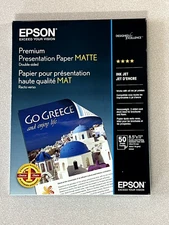 EPSON PREMIUM PRESENTATION PAPER MATTE ( WORKS ON ALL INKJET PRINTERS)