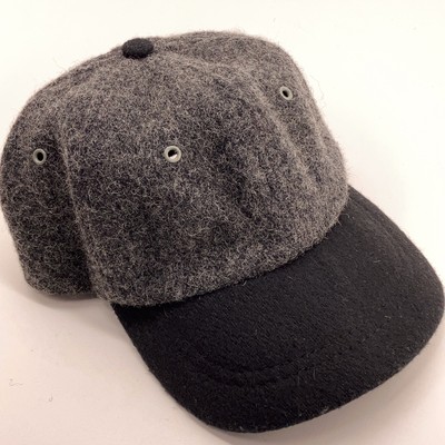 Vintage New York Hatco made USA felted baseball cap black brim