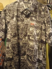 Dixxon Mens XL "The Venue" Party Shirt