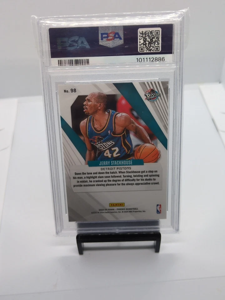 2023-24 Panini Phoenix - Jerry Stackhouse #98 Hieróglifos PSA 10 - POP 1!!! - Imagem 2 de 2