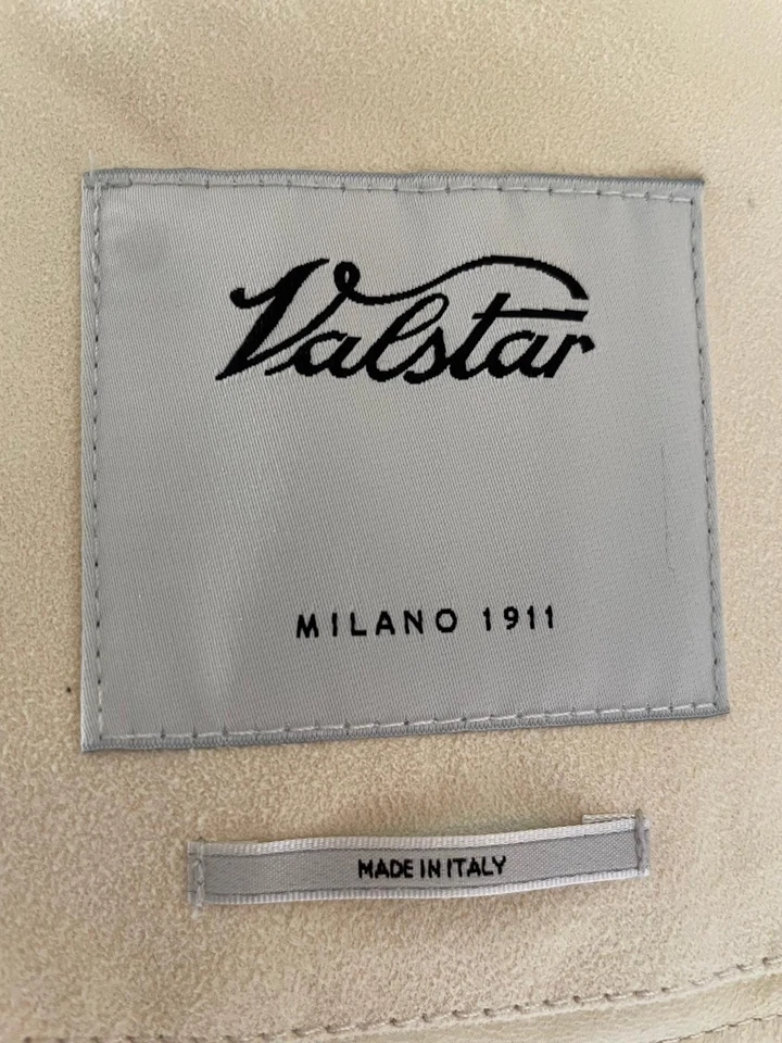 Мужская кожаная куртка-бомбер Valstar Milano 1911 цвета слоновой кости кремовая - Изображение 4 из 4