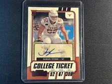 2021 Panini Contenders Draft Picks - College Ticket  Samuel Cosmi #195 (AU, RC)