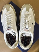 Ben Sherman Glasgow White/Gray Low Top Lace Up Sneakers Synthetic US 12 EU 46
