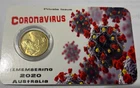 2022 Australian Uncirculated  $2 Coin " Rememering Coronavirus card "