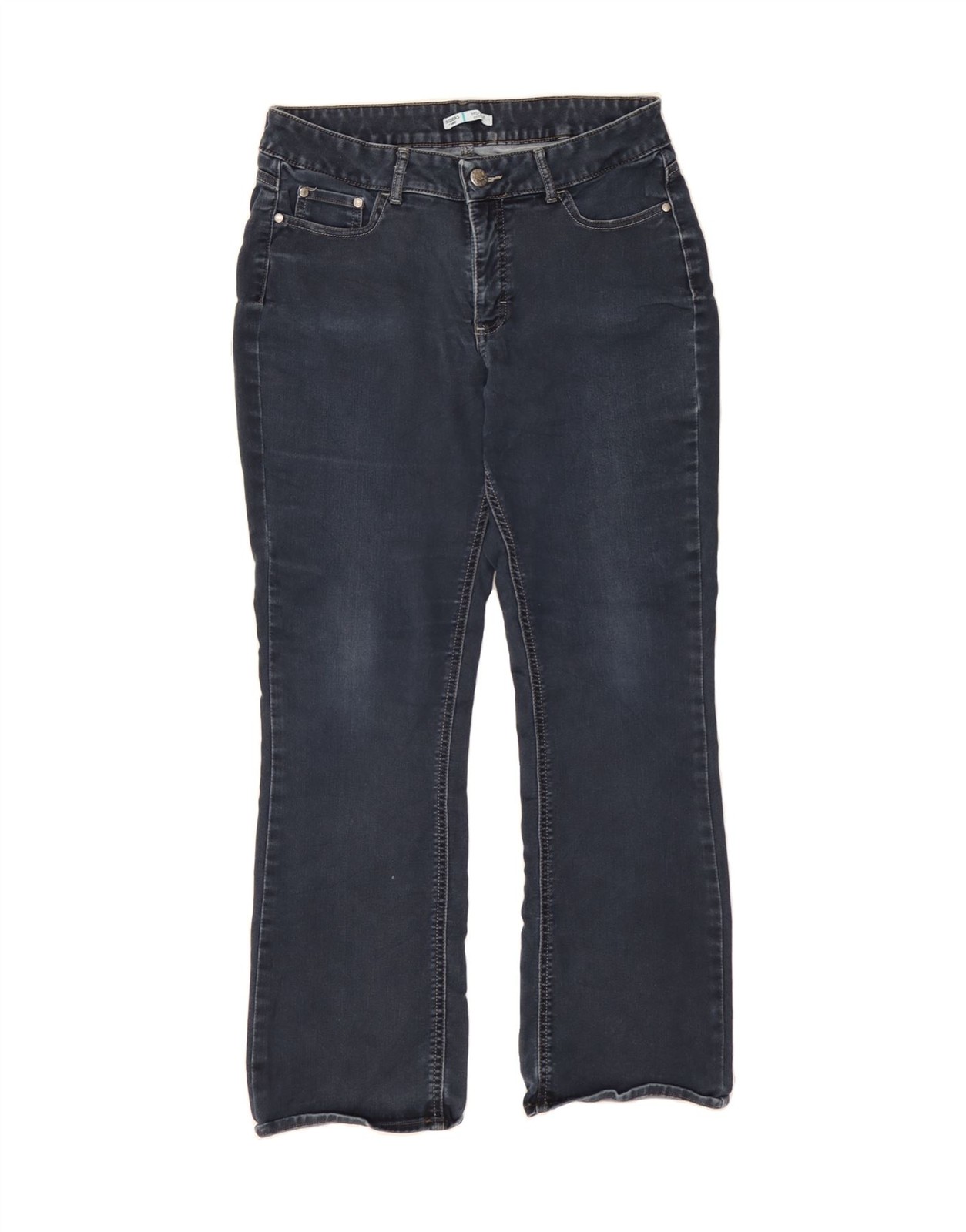 LEE Womens Riders Mid Rise Bootcut Jeans US 16 2XL W34 L32 Navy Blue DC54
