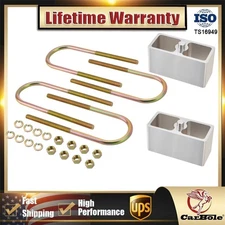 3"Aluminum Drop with U-Bolts & Hardware Leaf Spring Lowering Block Kit Universal