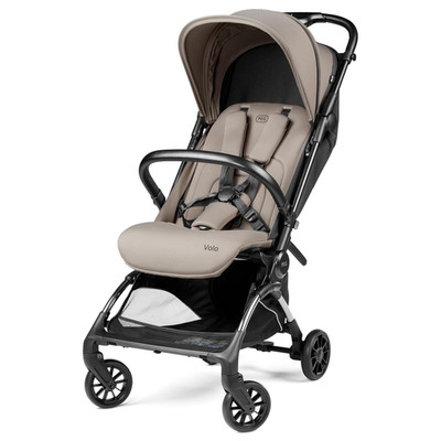Peg Perego Volo Lightweight Travel Stroller, Adjustable & Reclining, Misty Beige