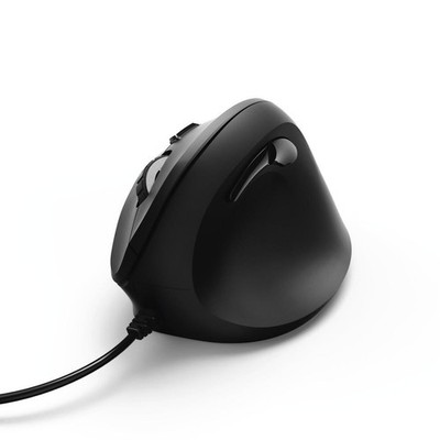 Hama 00182698 Mouse EMC-500 Ergo. Vert. Blk EMC-500, Right-hand, Optical, US ~E~