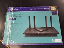 TP-Link Archer AX21 AX1800 Dual-Band Mesh Wi-Fi 6 Router Black Open Box