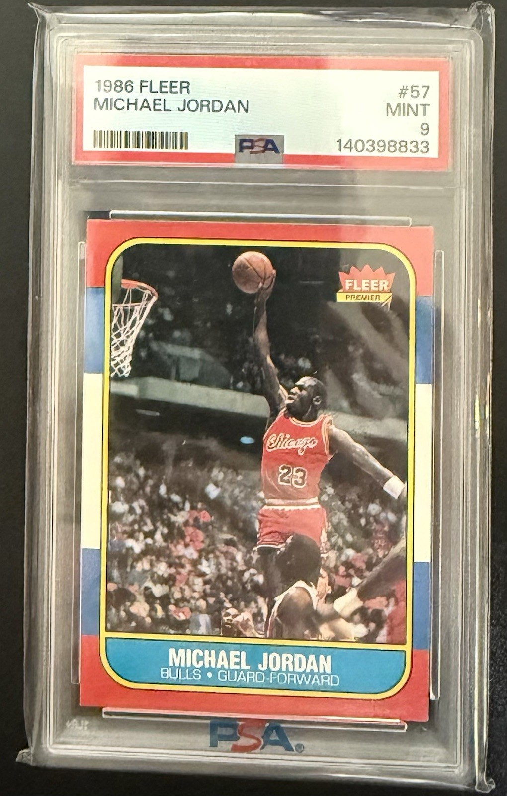 1986-87 Fleer - Michael Jordan #57 (RC) PSA 9