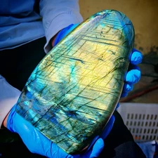 6.38LB Natural Labrador moonstone quartz free form mineral specimen  2900g