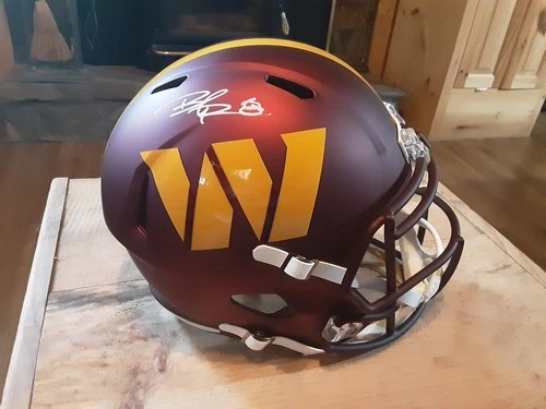 Washington Commanders Brian Robinson Signed Full Size Replica Helmet Beckett Cer