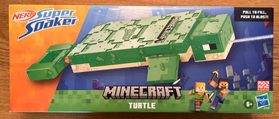 Nerf Super Soaker Minecraft Turtle Water Blaster Outdoor Water Toys (Ages 6+)