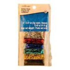 41109 - Vibrant Six Color Glitter Pack for Artistic Crafts and Creative DIY Proj
