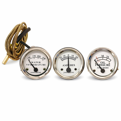 #ad #ad Gauge Set Fits For John Deere Tractor Ammeter Oil Pressure and Temperature $44.50