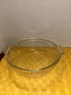Vintage 8.5" PYREX 024 624 B Clear Glass Round 2 qt Quart Casserole Baking Dish
