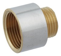 "Kirchhoff Messing-Reduzier-HahnverläNg. Chrom, 1/2\" Ig X 3/8\" Ag"