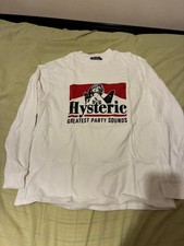 Hysteric Glamour Guitar Girl Long Sleeve T-Shirt L Black Excellent Condition