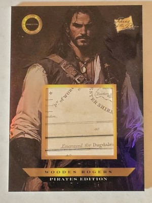 2025 Pieces of the Past Pirates WOODES ROGERS MAP Relic #624