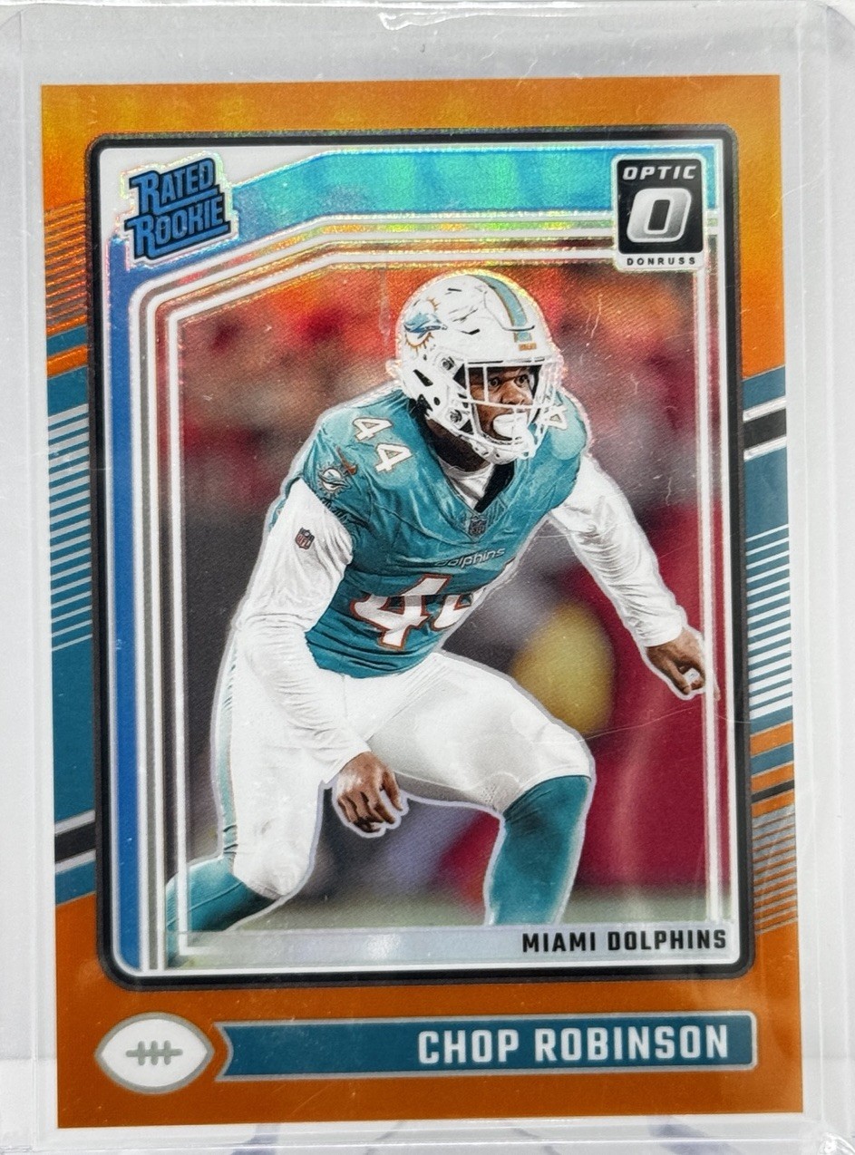 Chop Robinson - 2024 Donruss Optic Rated Rookie #219 Orange Prizm /249 (RC)