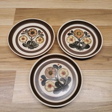 Set of 3 Denby Mayflower 17cm (6.75") Side / Tea Plates