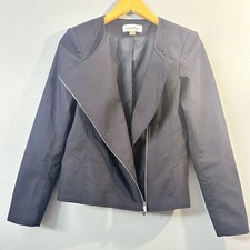 Calvin Klein Black Blazer Asymmetrical Design SIZE 8
