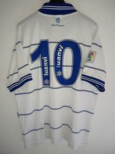REAL ZARAGOZA 1999-2000 Match Worn Dorsal 10 camiseta shirt trikot maglia XL 