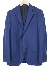Suitsupply Lazio Men Slim Fit Wool Blazer Single-Breasted UK42L Blue