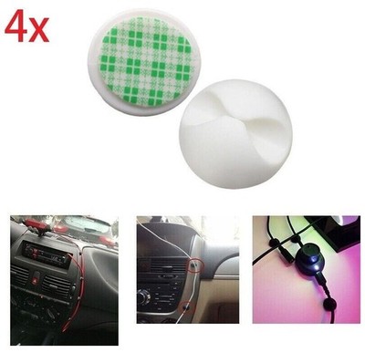 4x Auto USB Clips Daten Auto GPS Line Clips Selbstklebend Auto Kabel Clips
