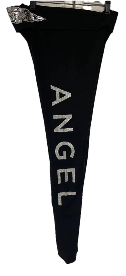 Leggings Victoria’s Secret Rosa Plegable Bling Alas de Ángel De Colección Usados en Excelente Condición Difíciles de Encontrar Talla M Foto 4 de 4