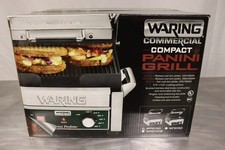 Waring WPG150 Panini Perfetto Grooved Top & Bottom Panini Grill, 120V, 1800W